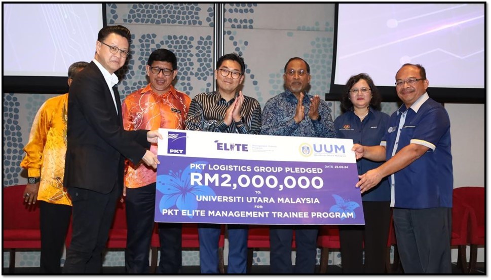 UUM TERIMA SUMBANGAN RM2 JUTA DARIPADA PKT LOGISTICS…