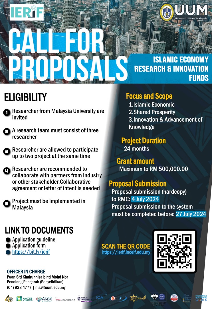 Call for Proposals: Islamic Economy Research and Innovation…